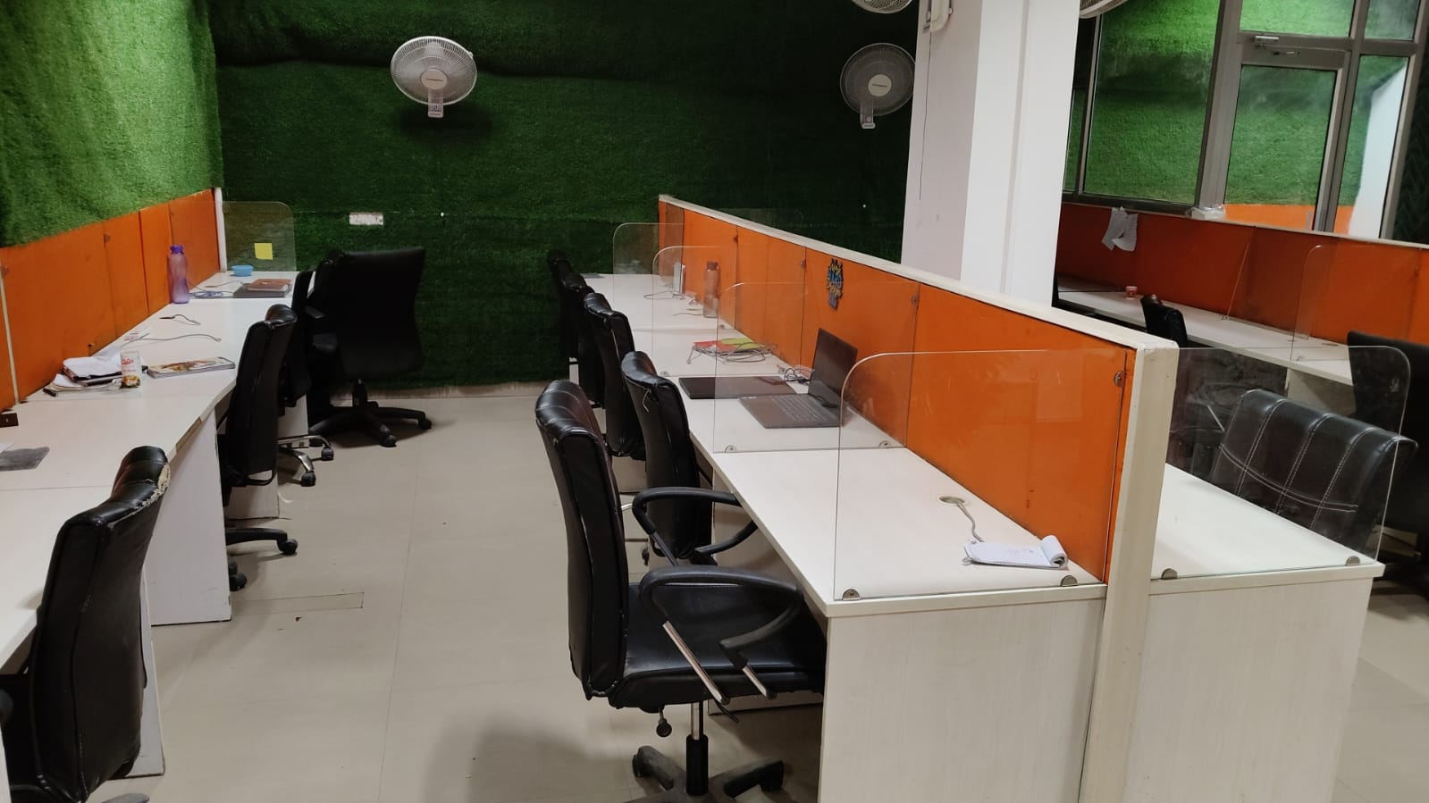 Bandevi Group office workspace with team desks